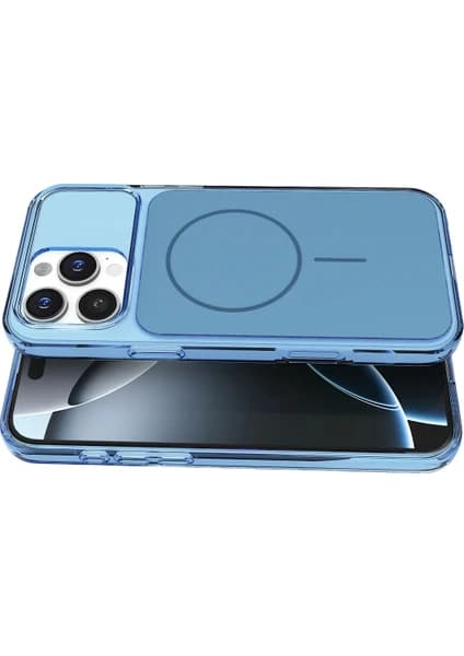 sbodurhome iPhone 16 Pro Max Bruma Magsafe Kapak - Mavi