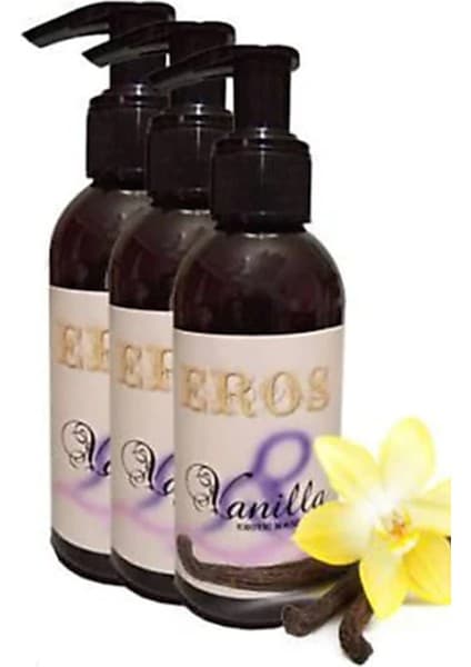 Eros Hologramlı Vanilla Massage Oil 120 ml Vanilya Kokulu Masaj Yağı 3