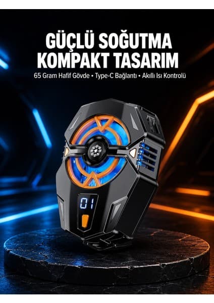 Astraltech Cep Telefonu Radyatörü Yarı Iletken Hızlı Soğutma ve Dijital Ekran
