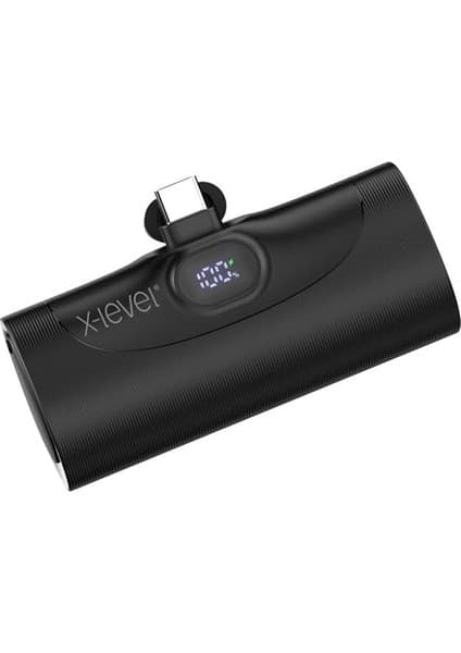 X-Level Mini Powerbank Şarj Cihazı, 5000 Mah, 20W Hızlı Şarj, Type-C Giriş ve Çıkış, Ultra Mini,