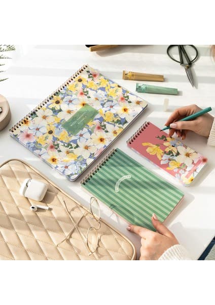 Paperora A4 Haftalık ve Günlük 3’lü Masaüstü Süresiz Planlayıcı Set –