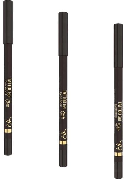 Gel Eyepencil No 102 Dark Brown - 24 Saat Kalıcı Suya Dayanıklı Jel Göz Kalemi 3