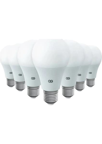 Günsan 10'lu LED Ampul 15W Beyaz Işık E27 (6500K