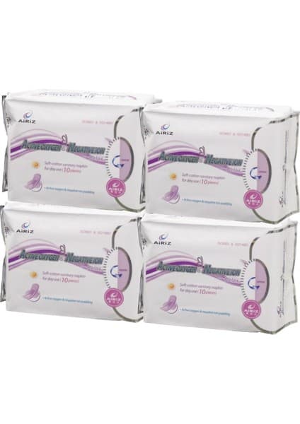 Tiens Airiz 10LU Gündüz Hijyenik Kadın Pedi Seti (4 Paket 40