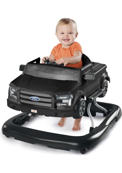 Bright Starts Ways To Play Yürüteç - Ford F-150, Akik Siyahı, 4'ü 1 Arada Yürüteç 6 Aylık ve