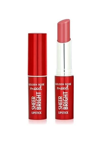 Mood Sheer Bright Lipstick NO:106 Peachy Pink - Parlak