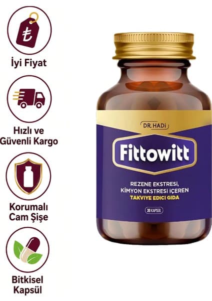 Dr.Hadi Dr. Hadi Fittowitt 30 Kapsül – Bitkisel Takviye Edici