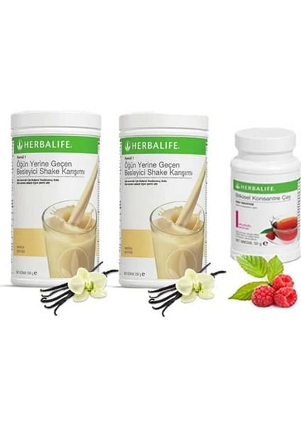 Herbalife 2 Vanilya Shake -Ahududu Çay 50