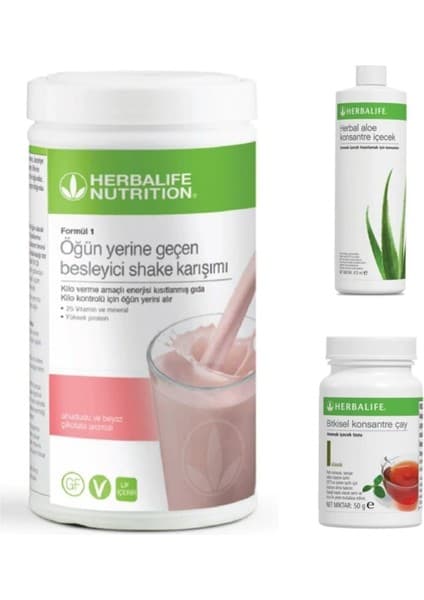 Herbalife Başlangıç Paketi(Ahududu Aromalı Shake +Ahududu Aromalı Çay +Aloe Vera