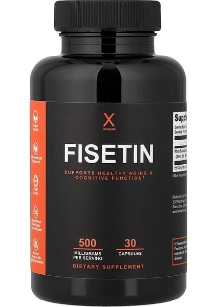 Humanx, Fisetin, 500 Mg, 30 Capsules - Takviye Edici