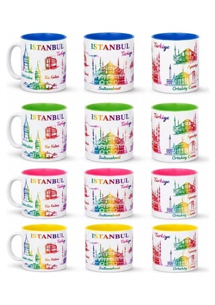 Istanbul Temalı Cam Kupa