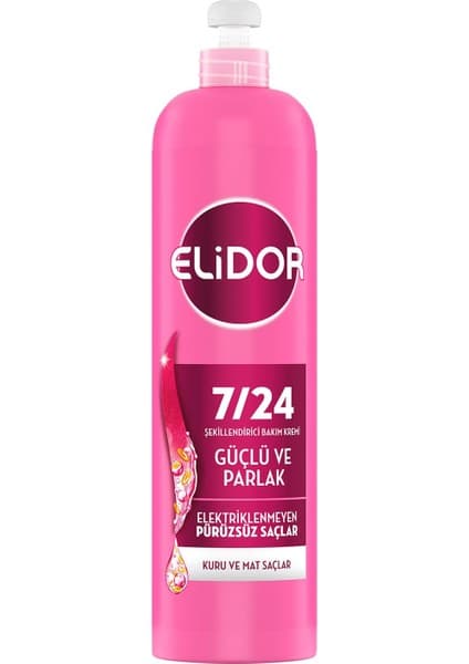 Elidor 7/24 Şekillendirici Saç Bakım Kremi Güçlü ve Parlak Kuru ve Mat Saçlar 240