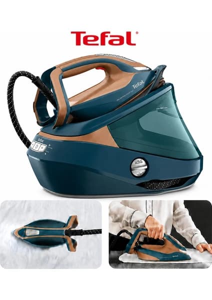 Tefal 9 Bar Basınçlı Buhar Kazanlı Ütü, 850 G/dk Şok Buhar, LED Görüş Işığı, Akıllı Buhar Sensörü ve Kireç Toplama Sistemi ile Güçlü Performans