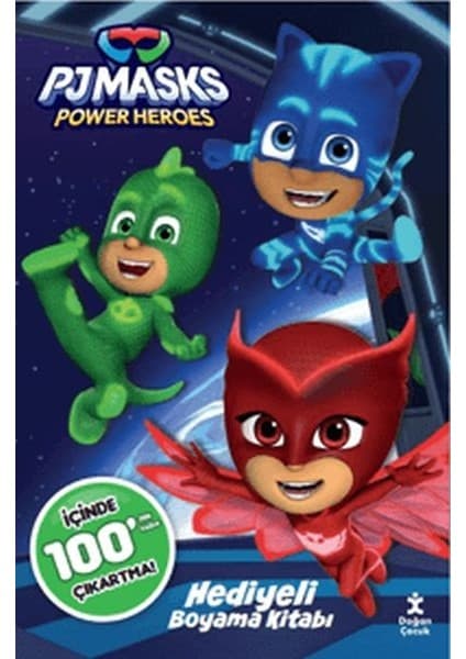 Pj Masks 100+ Çıkartma Hediyeli Boyama