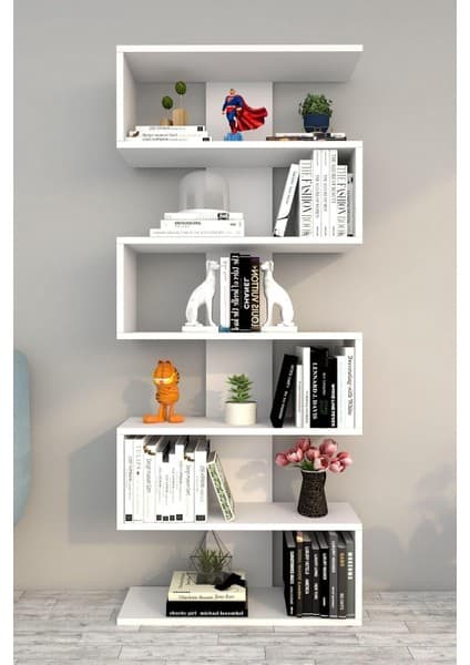 Dekoratif Duvar Rafı Modern Kitaplık ve Raf Ünitesi