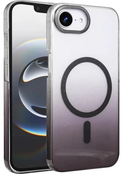 Belirtilmemiş iPhone 16E Glossy Magsafe Kapak - Siyah