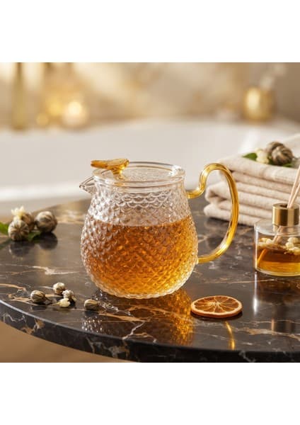 Mnb Shop Şık Tasarımlı Cam Demlik - 550 ml - Borosilikat