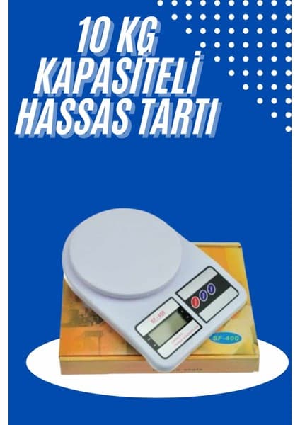 Teknodayım Yeni Nesil Taşınabilir Dijital Hassas Mutfak Tartısı Mutfak Terazisi Hassas Ölçüm 10