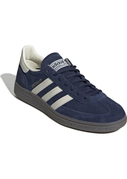 Adidas Originals IF7087 Handball Spezial Ayakkabı Erkek Mavi - Beyaz Suni Deri Malzeme ile Konforlu
