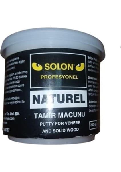 Solon Ahşap Masif ve Kaplama Tamir Macunu Naturel 240
