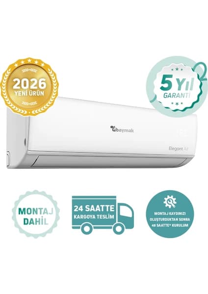Baymak Elegant Aır 24000 Btu A++ İnverter Klima (Montaj Dahil)