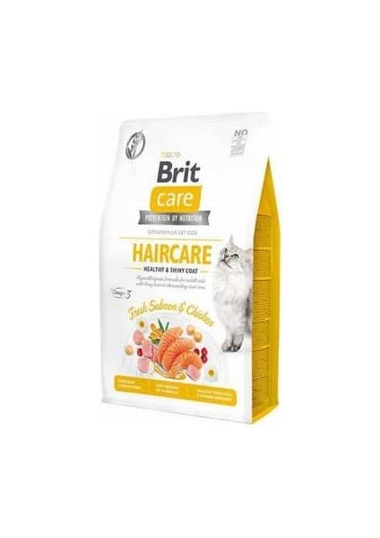 Haircare Hypoallergenic Healthy & Shiny Coat Tavuklu ve Somonlu Tahılsız Yetişkin Kedi Maması 2