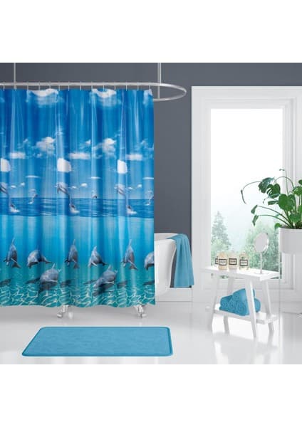 Tropik Zethome Banyo Duş Perdesi 8852 Tek Kanat