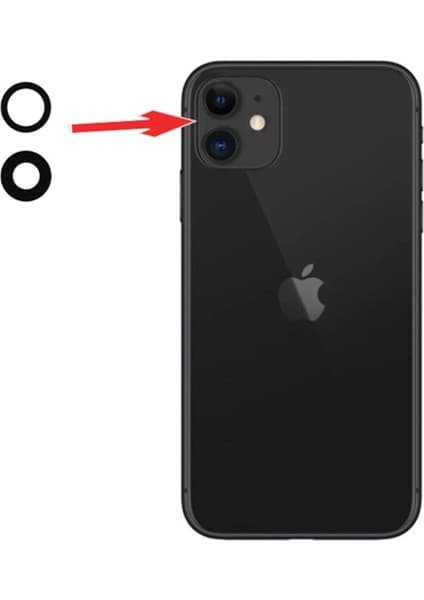 Mey Ithalat® iPhone 11 Kamera Camı Lensi