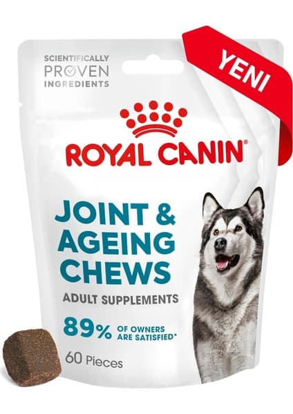 Joint&ageing Chews Yetişkin Köpekler Için Eklem ve Sağlıklı Yaşlanmayı Destekleyen Tamamlayıcı Ödül