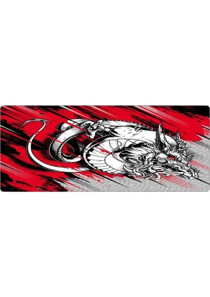 Gaming Mouse Pad 70X30 Mouse Pad Xl Büyük Hyperbeast Oyuncu Mouse Altlığı Mousepad (Kırmızı Ejder,