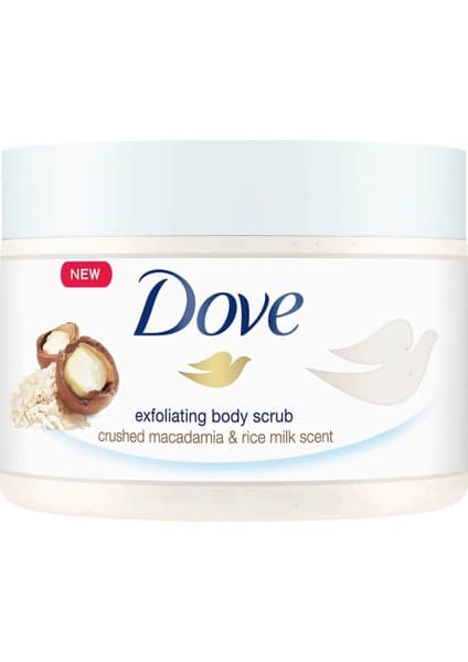 Dove Vücut Peelingi Macademia Fındığı & Pirinç Sütü 225