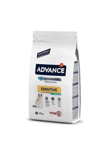 Advance Somonlu Kısırlaştırılmış Hassas Kedi Maması 1.5 kg Et Tatlı Premium