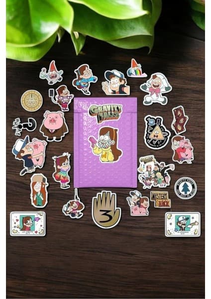 Esrarengiz Kasaba/gravity Falls/bullet Journal Defter Çıkartma Ajanda Laptop Etiket,