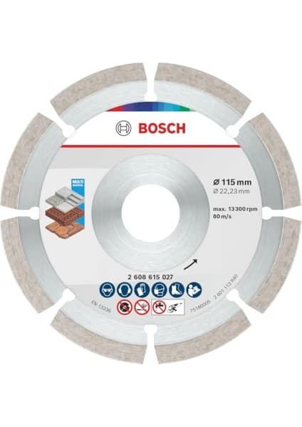 Professional Eco For, Kesme Diski, Makineleri Için, Universal Segmanlı Elmas, Küçük Avuç