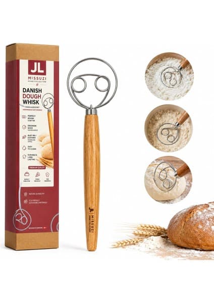 Missuzi Home Collection - Danish Dough Whisk (Hamur