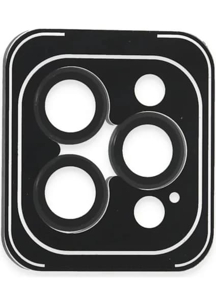 Joko Apple iPhone 16 Pro Max Uyumlu Pvd Metal Kamera Lens - Siyah