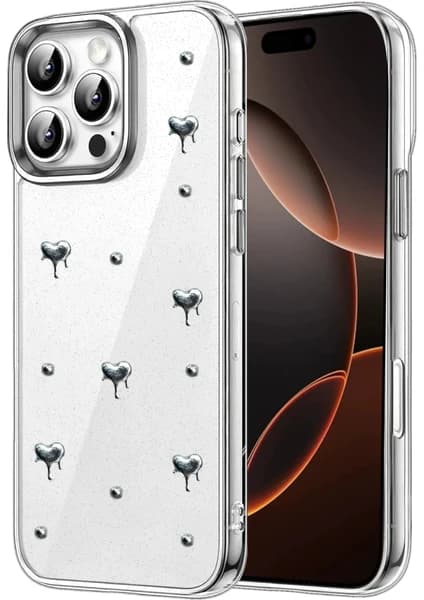 Apple iPhone 16 Pro Max Uyumlu Fiyonk Desenli Kapak - Desen 1