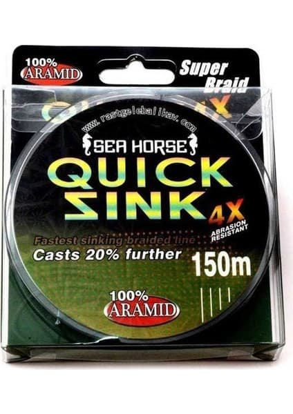 Sea Horse Quick Sink 0,35 mm 150MT 4x Ipek Misina Fiyatı