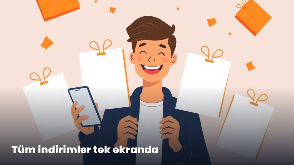 Ne İndirimde platformunun ana arayüzü ve indirim takip sistemi